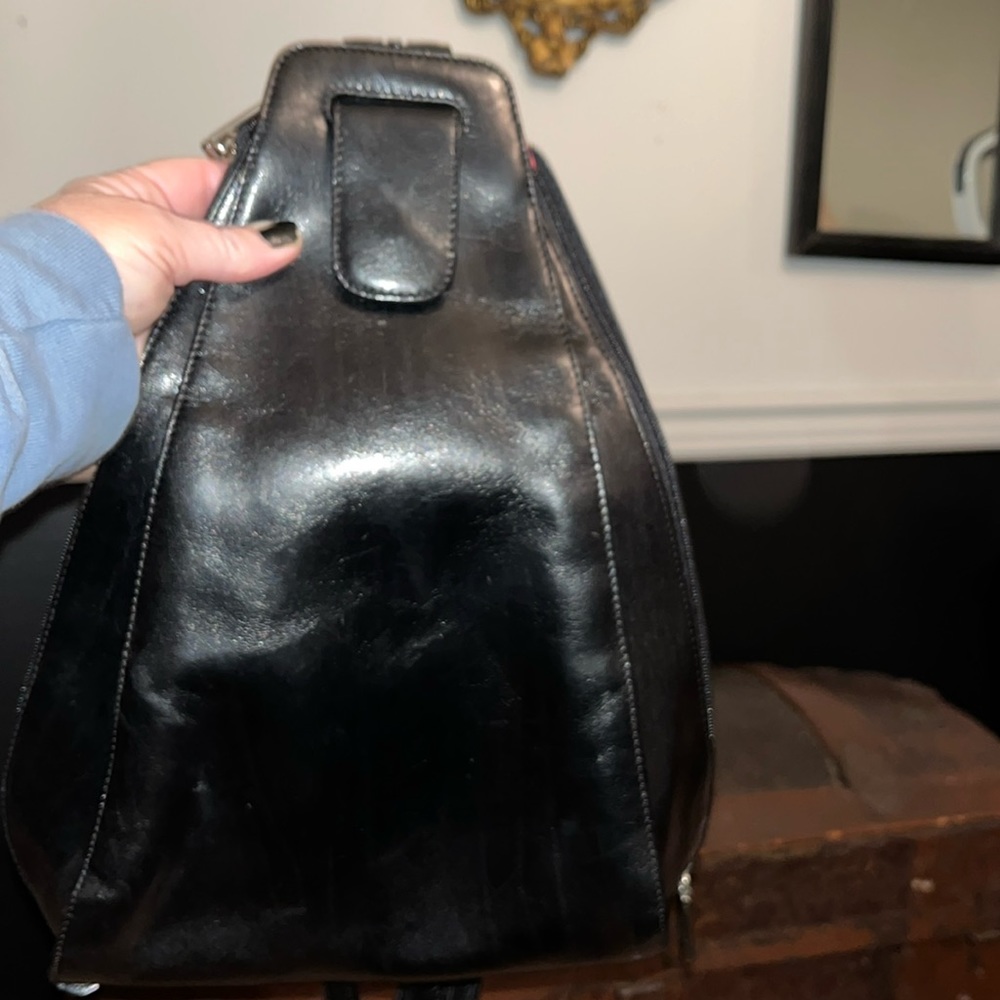 EUC, HOBO black backpack or sling or crossbody